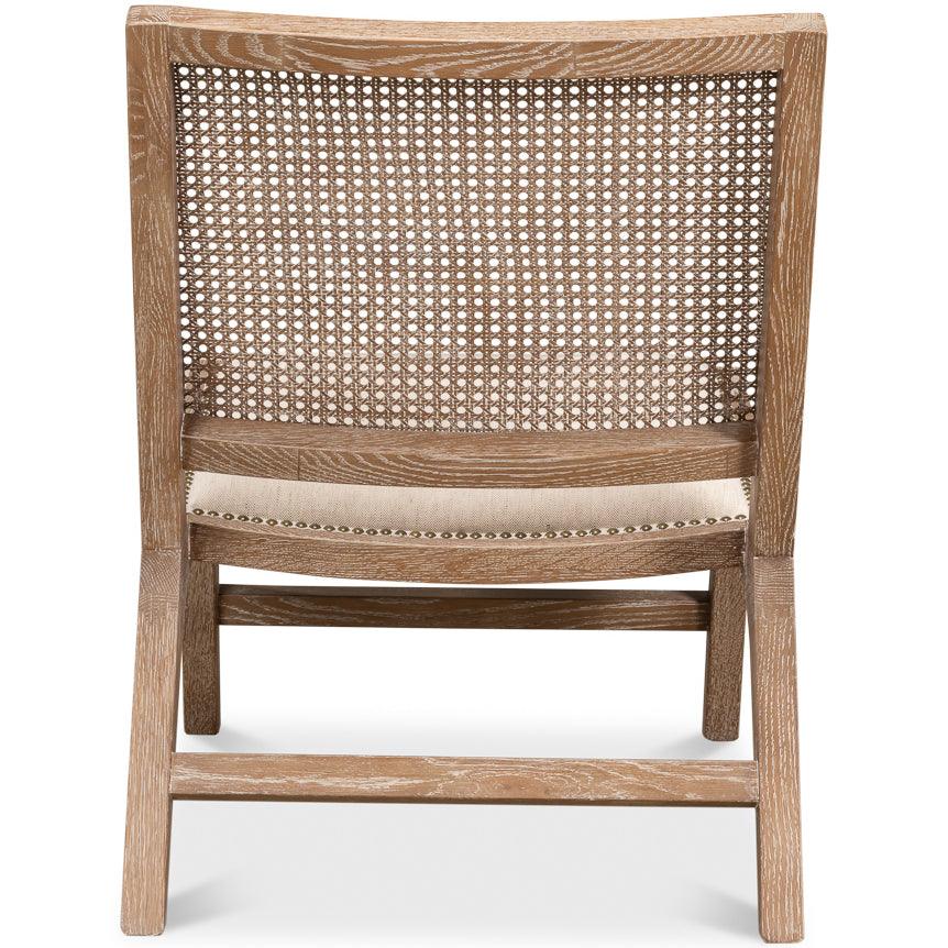Windswept Cane Back Accent Chair - Belle Escape