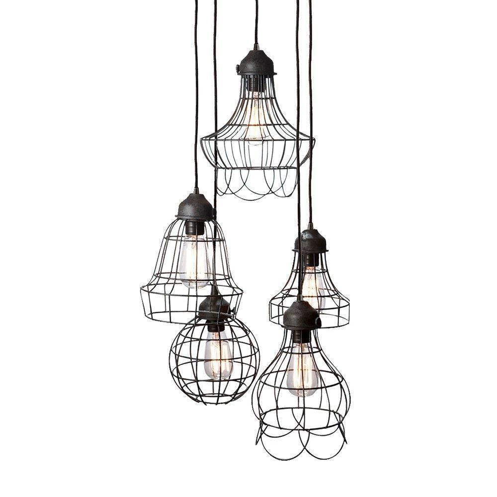 Wire Five Industrial Chic Pendants - Belle Escape