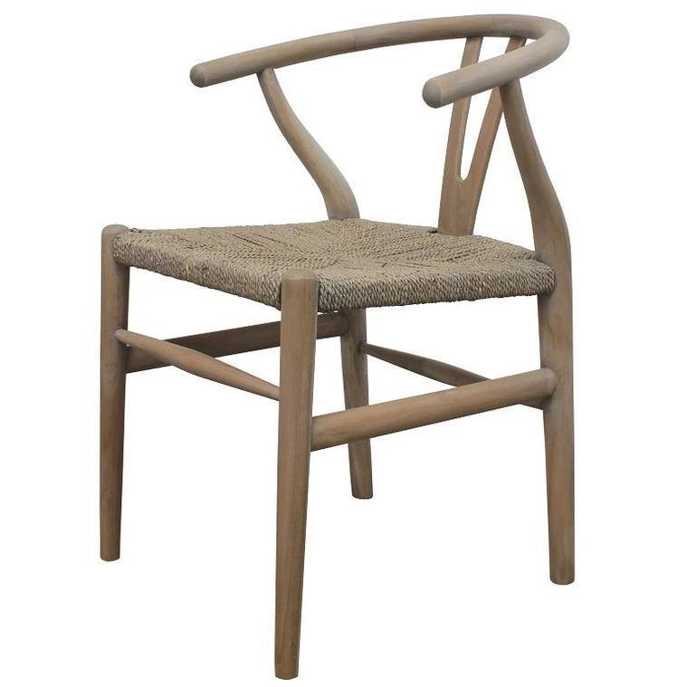 Wishbone Rush Seat Dining Chair - Belle Escape