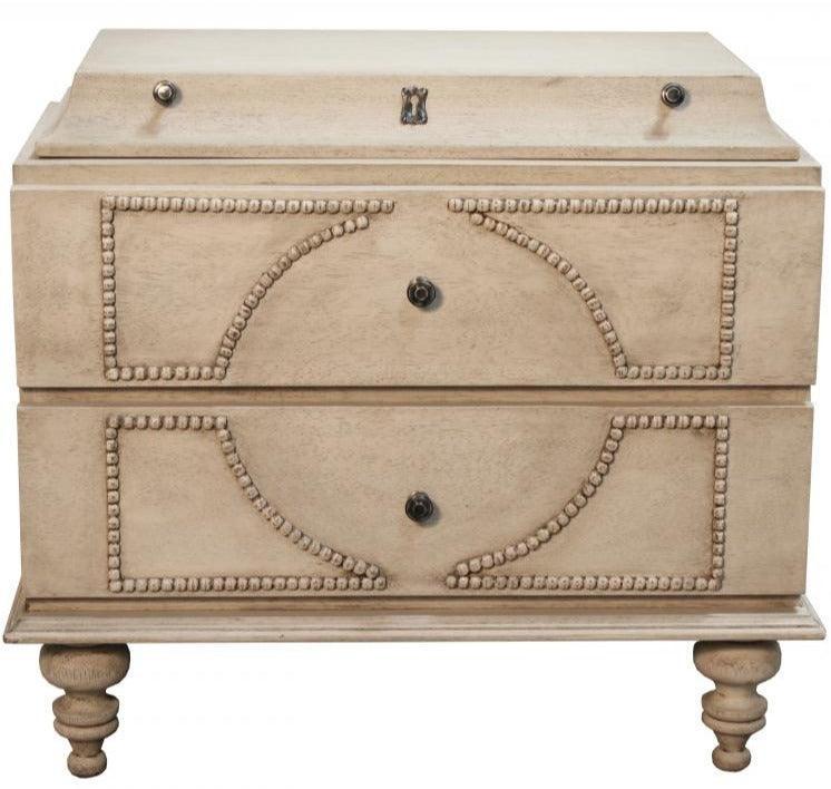 Wood Beaded Secret Drawer Chest - Belle Escape