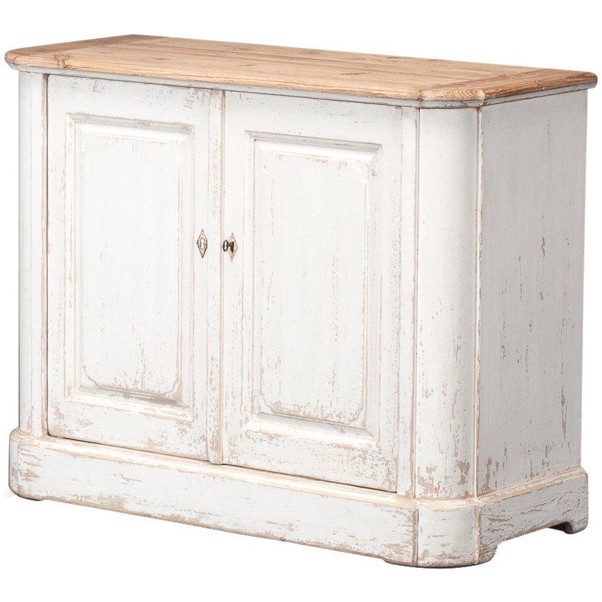 Wood Top Cottage Chic Sideboard - Belle Escape