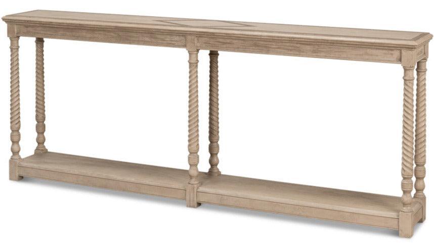 Equestrian Barn Gray Console Table - Belle Escape