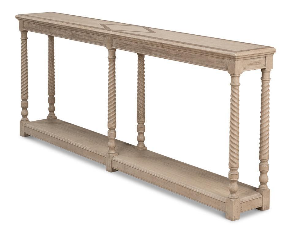 Equestrian Barn Gray Console Table - Belle Escape