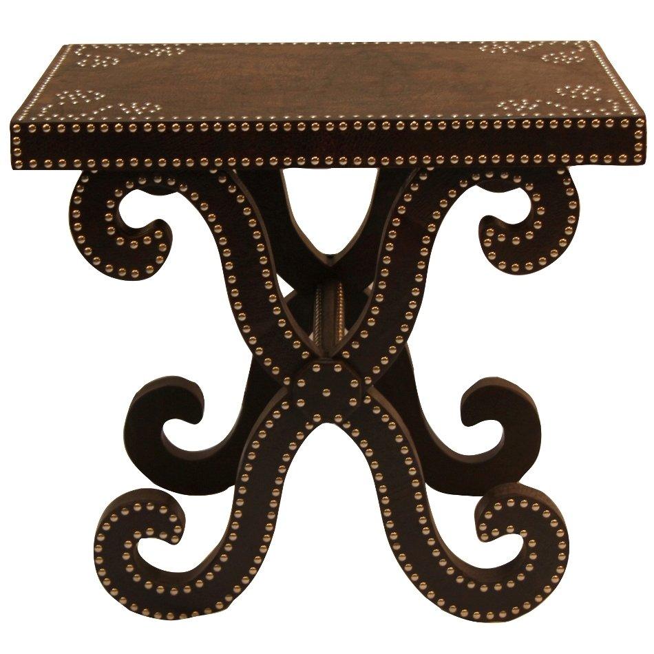 Brass Nail Studded Table
