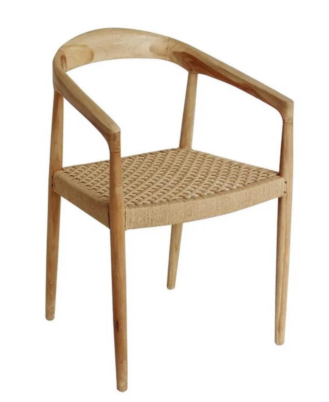 Natural Rattan Coastal Dining Chair