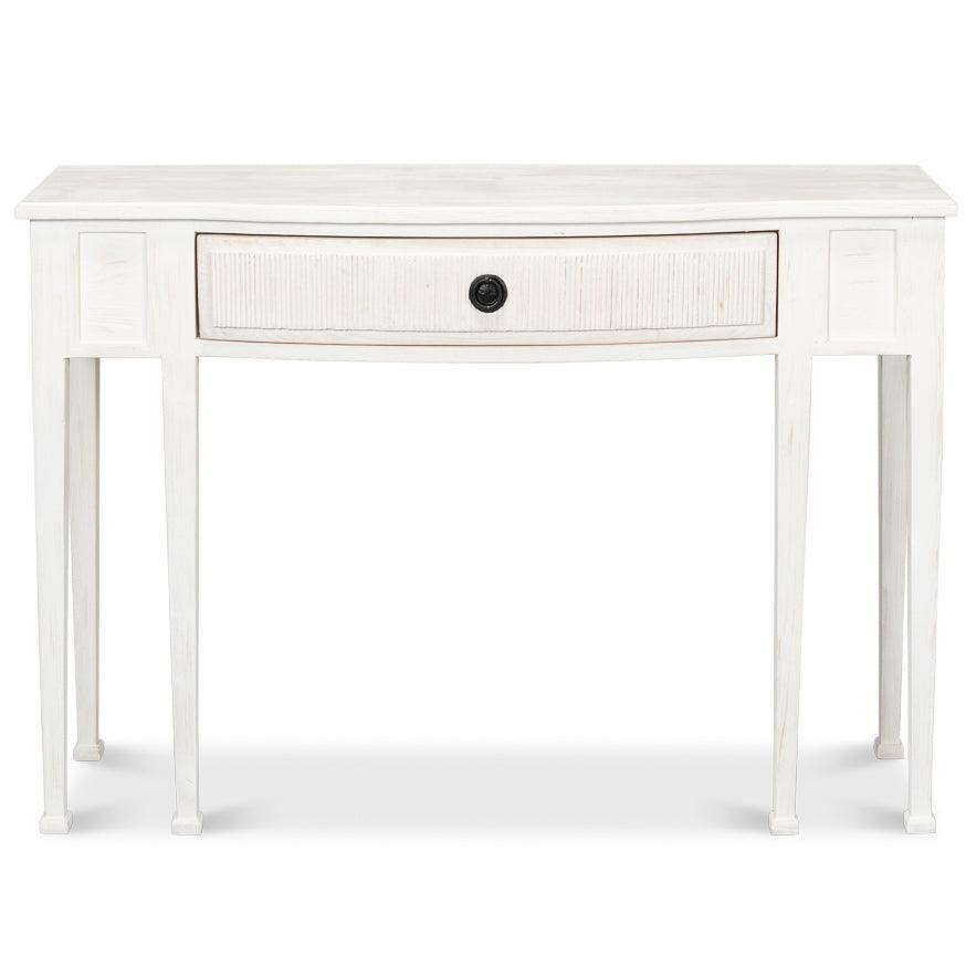 Madora Console Table, Bungalow White - Belle Escape