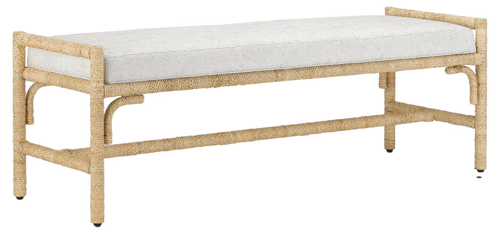 Abaca Rope Cushioned Bench