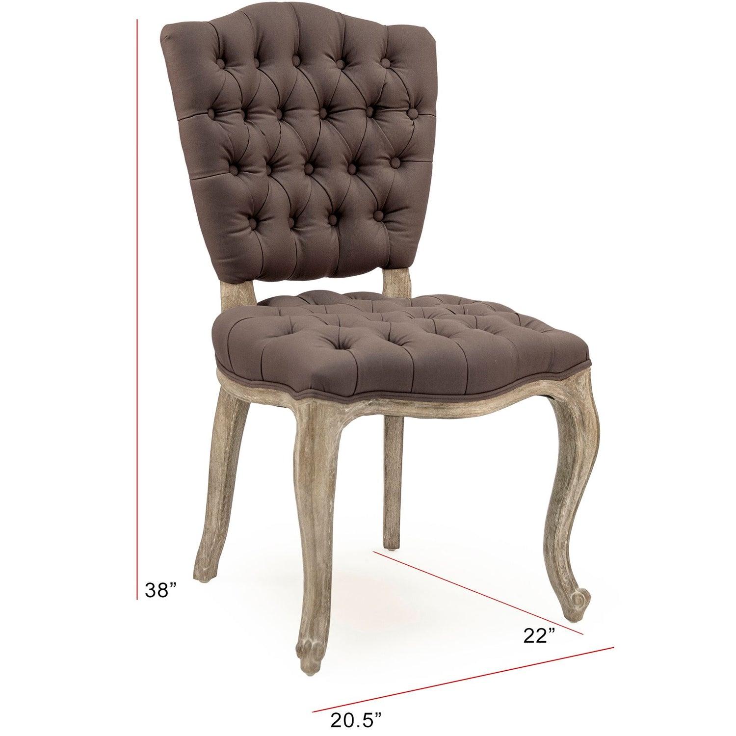 Aubergine Piaf Side Chairs - Belle Escape