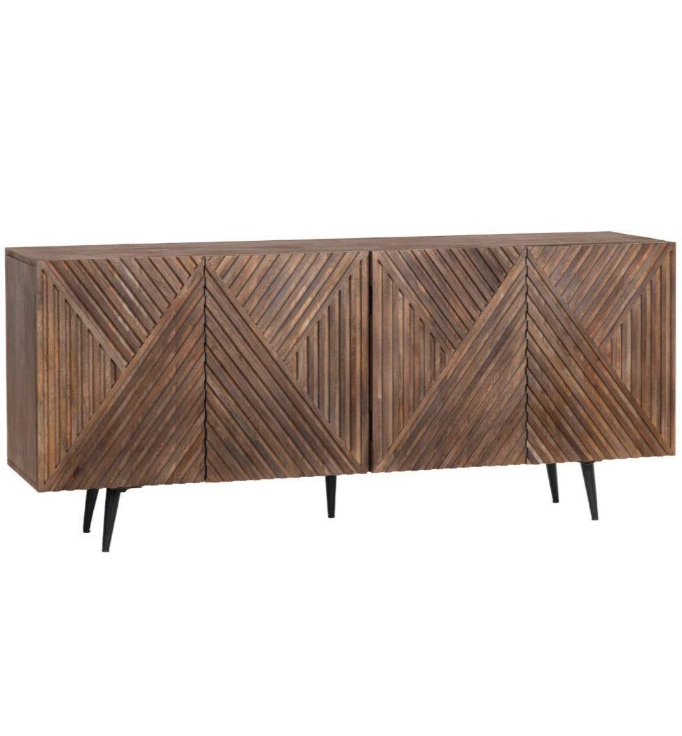 Catalina Carved Wood Sideboard - Belle Escape