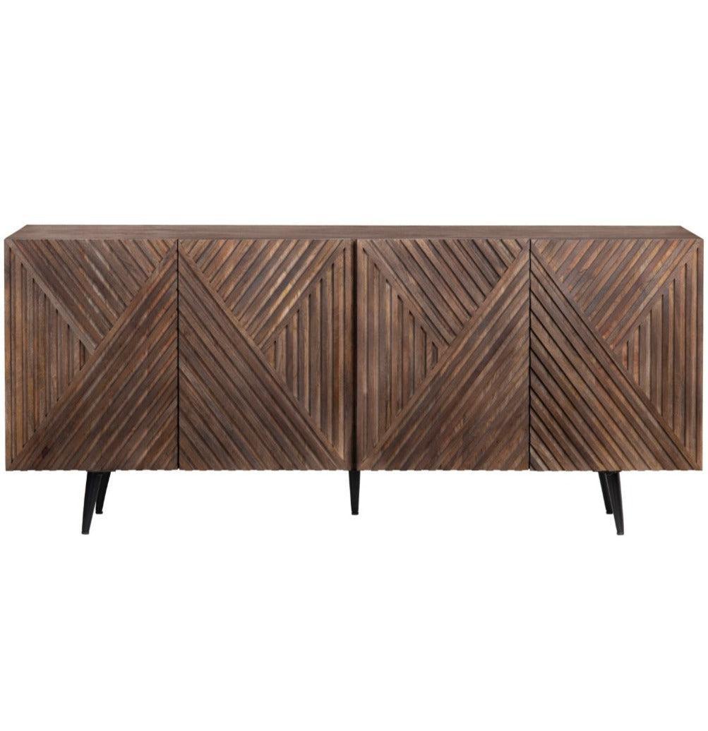 Catalina Carved Wood Sideboard - Belle Escape