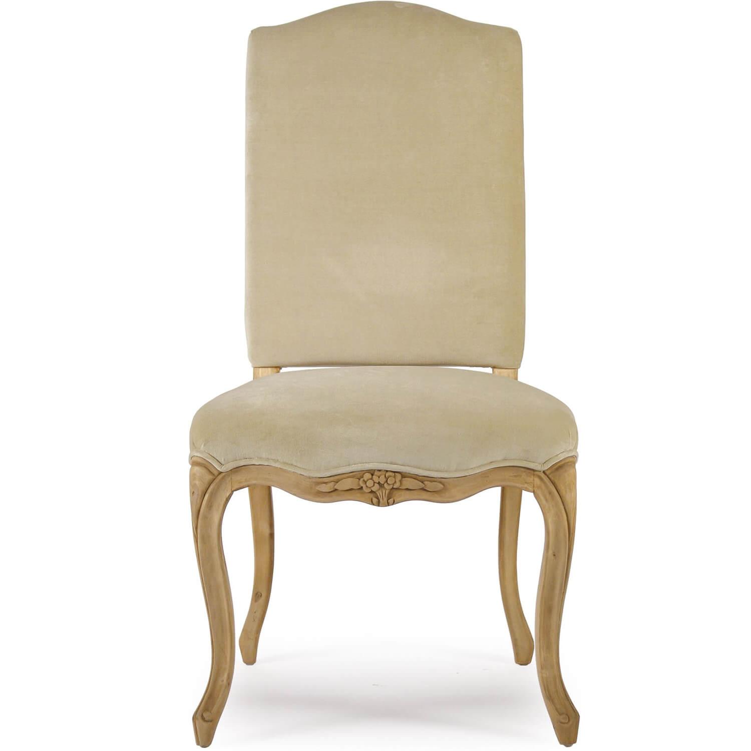 Cream Cushioned Back French Chairs - Belle Escape