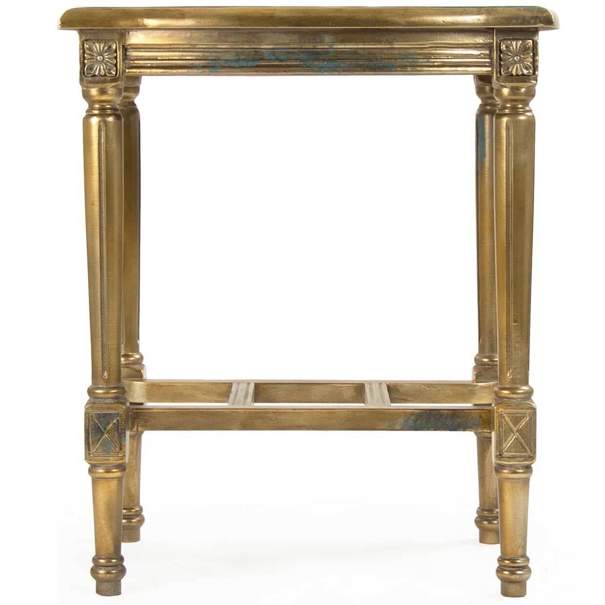 Gold Medallion End Table - Belle Escape