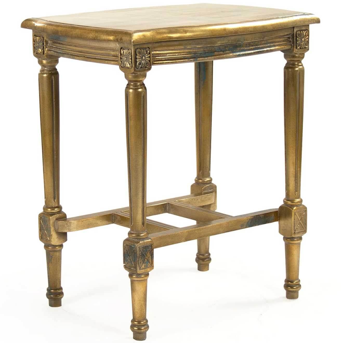 Gold Medallion End Table - Belle Escape