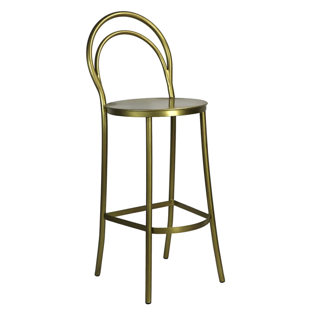 Metz Brass Bar Stools - Pair - Belle Escape
