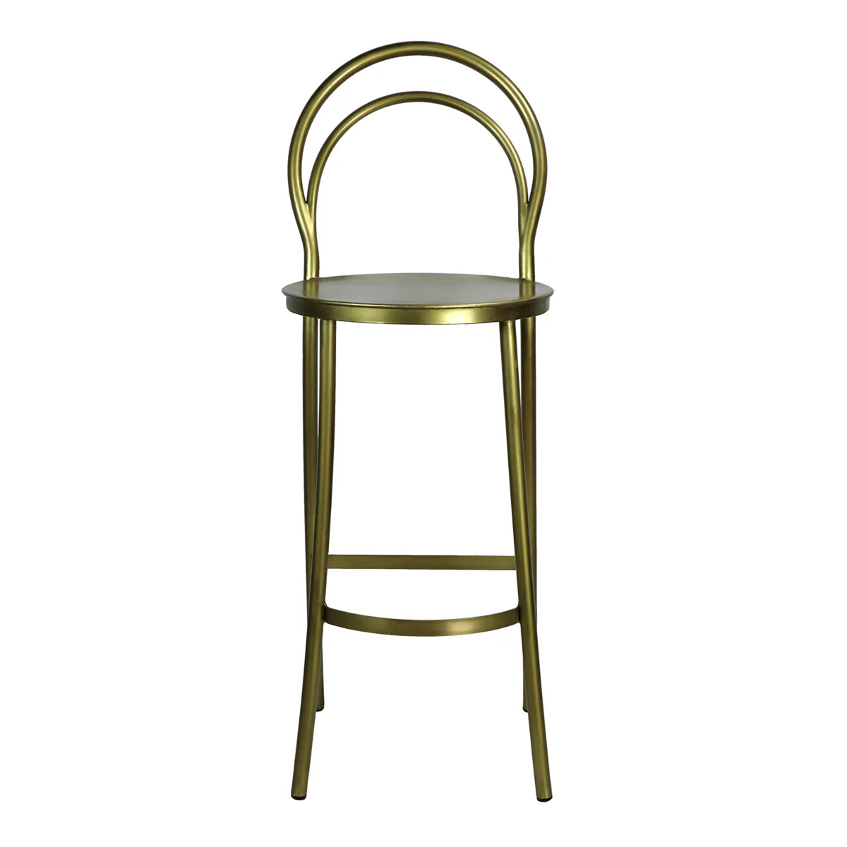 Metz Brass Bar Stools - Pair - Belle Escape