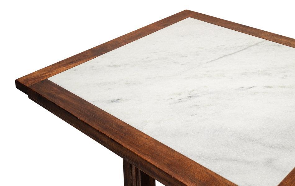 Modern Farm Marble Top Dining Table - Belle Escape