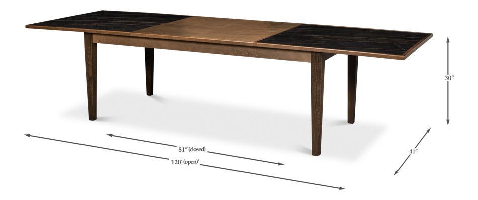 Noir Porcelain Butterfly Dining Table - Belle Escape