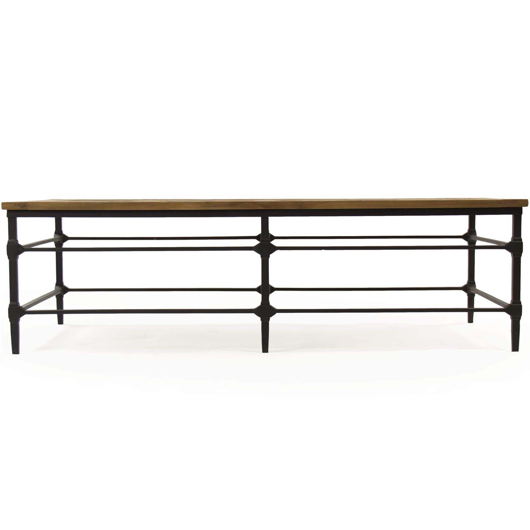 Rectangular Iron Coffee Table - Belle Escape