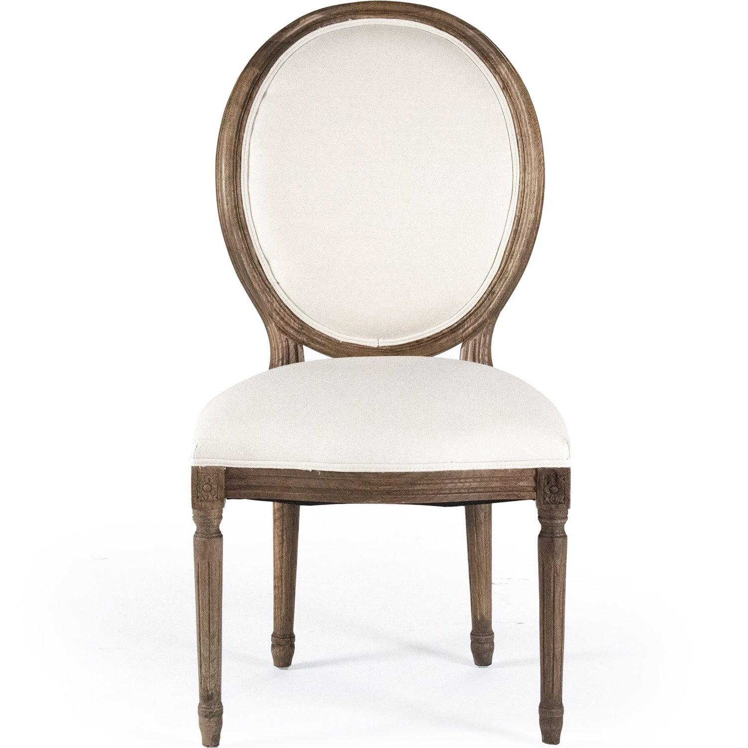 Smokey Wood Medallion Side Chair - Belle Escape