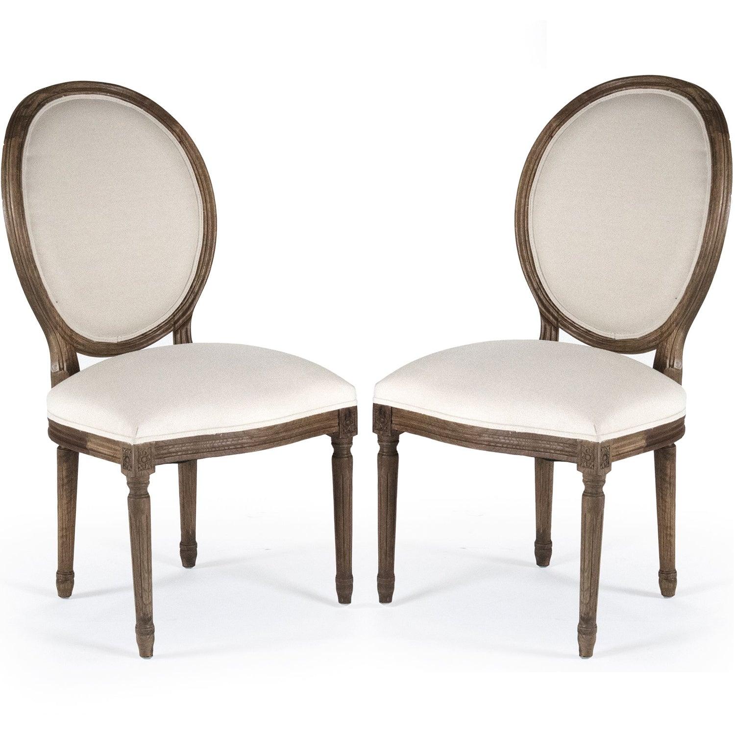 Smokey Wood Medallion Side Chair - Belle Escape