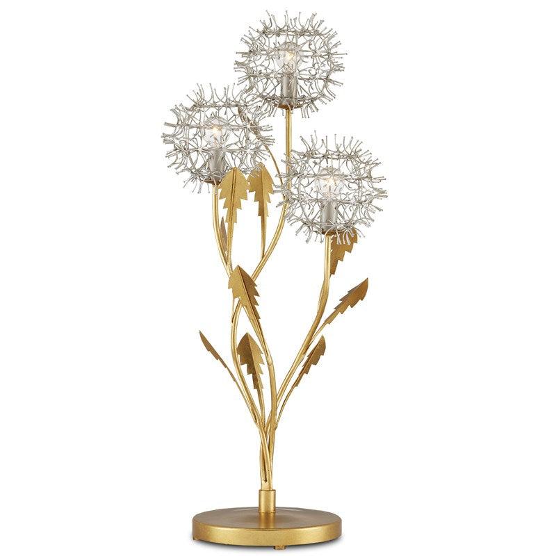 Wish Flower Silver & Gold Table Lamp - Belle Escape