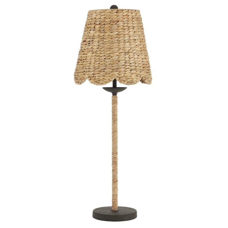 Woven Water Hyacinth Lamp - Belle Escape
